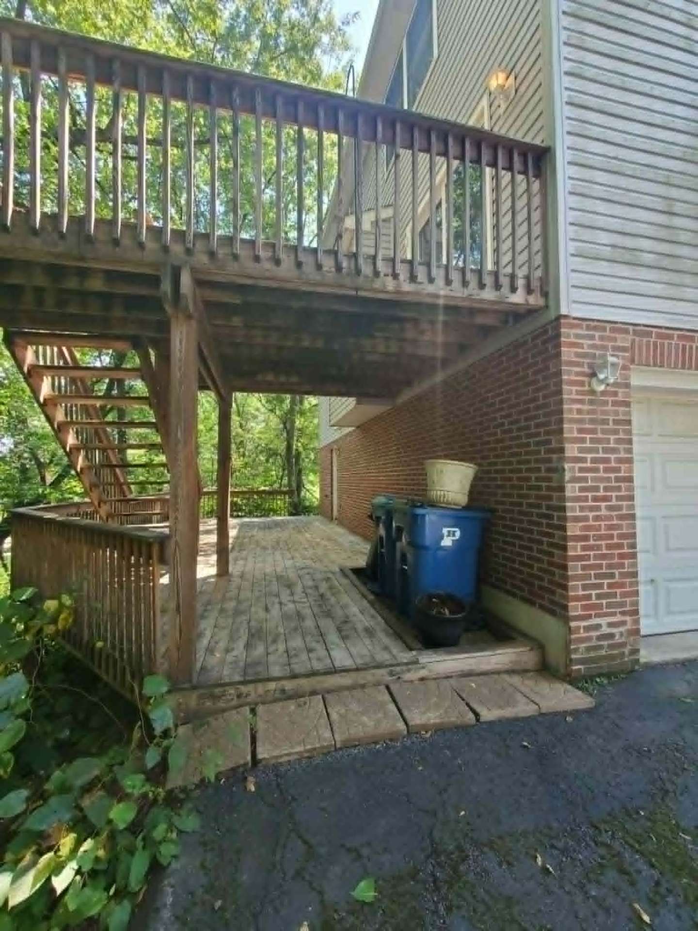 Under-Deck Storage — before