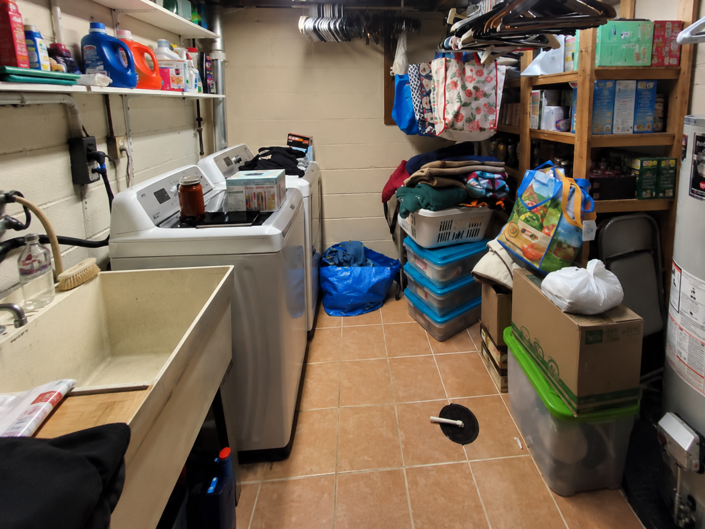 Basement Laundry Renovation — before