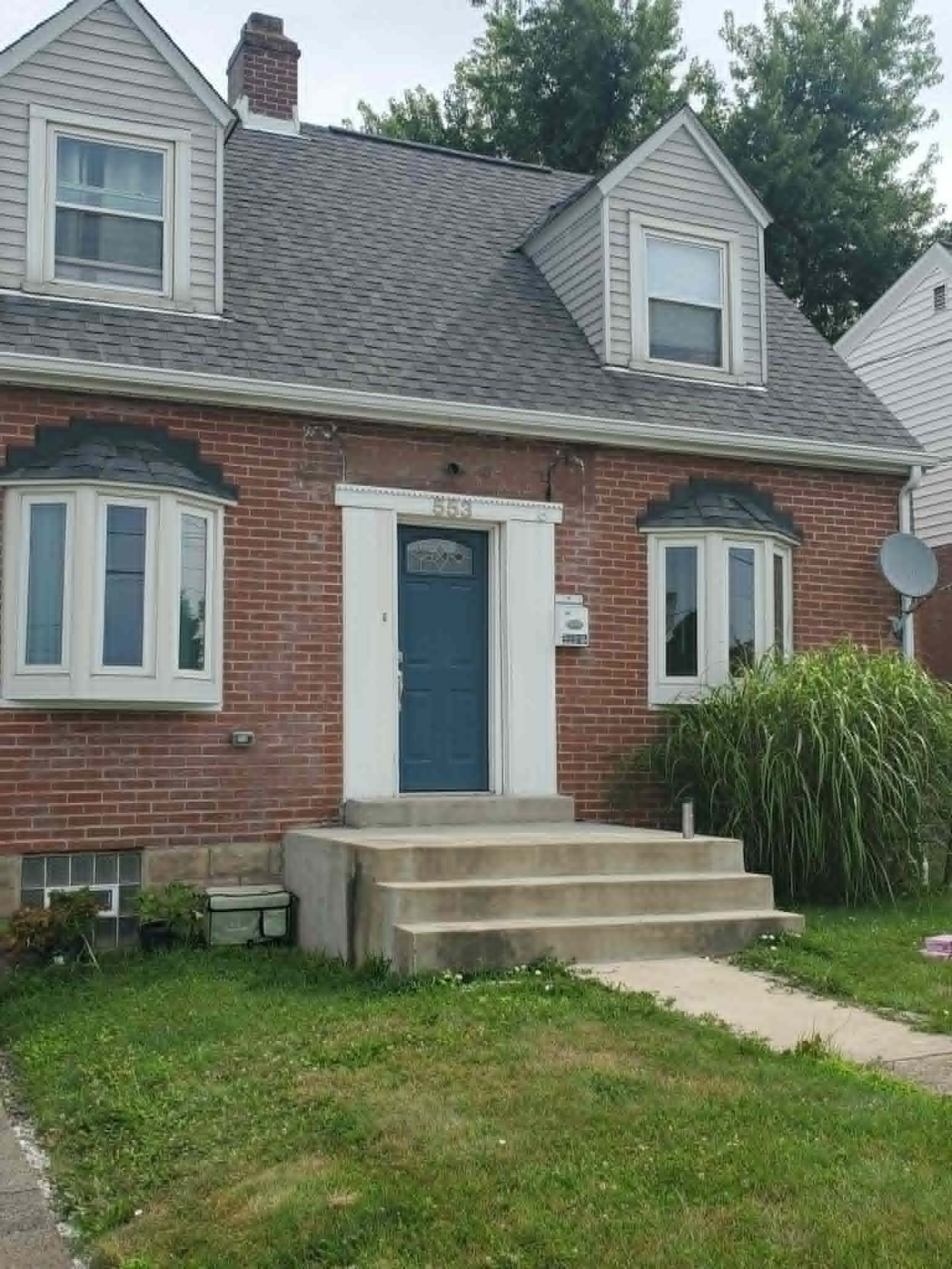 Custom Front Portico — before